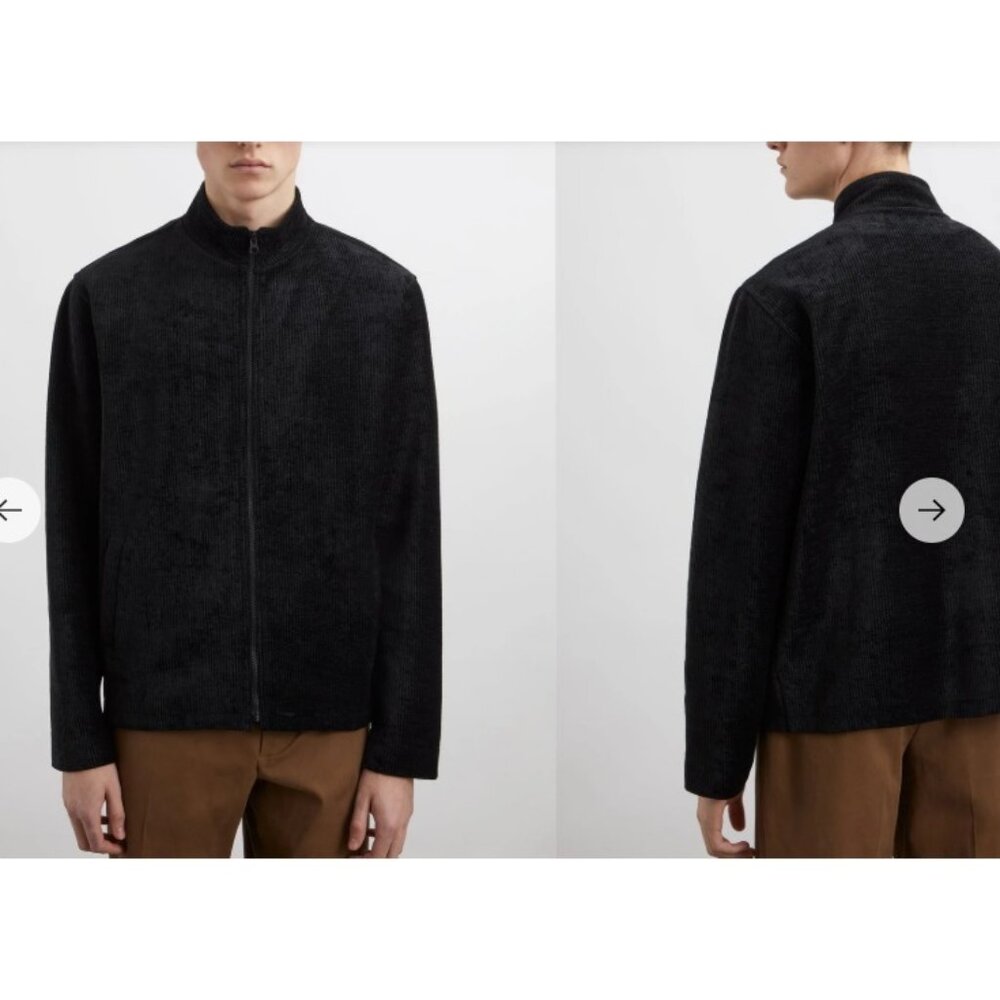 Ymc Interceptor Velour Corduroy Jacket Sz L color Black NWT MSPR 295